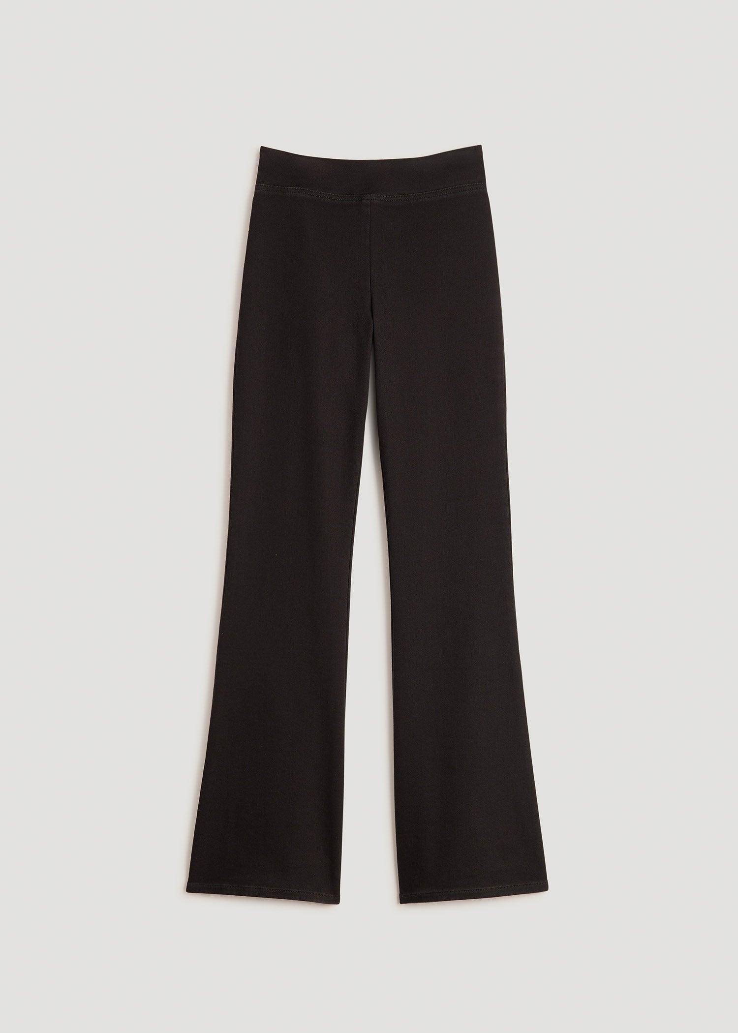 Chloe Pull-on Flare Jeans for Tall Women in Washed Black Product Image