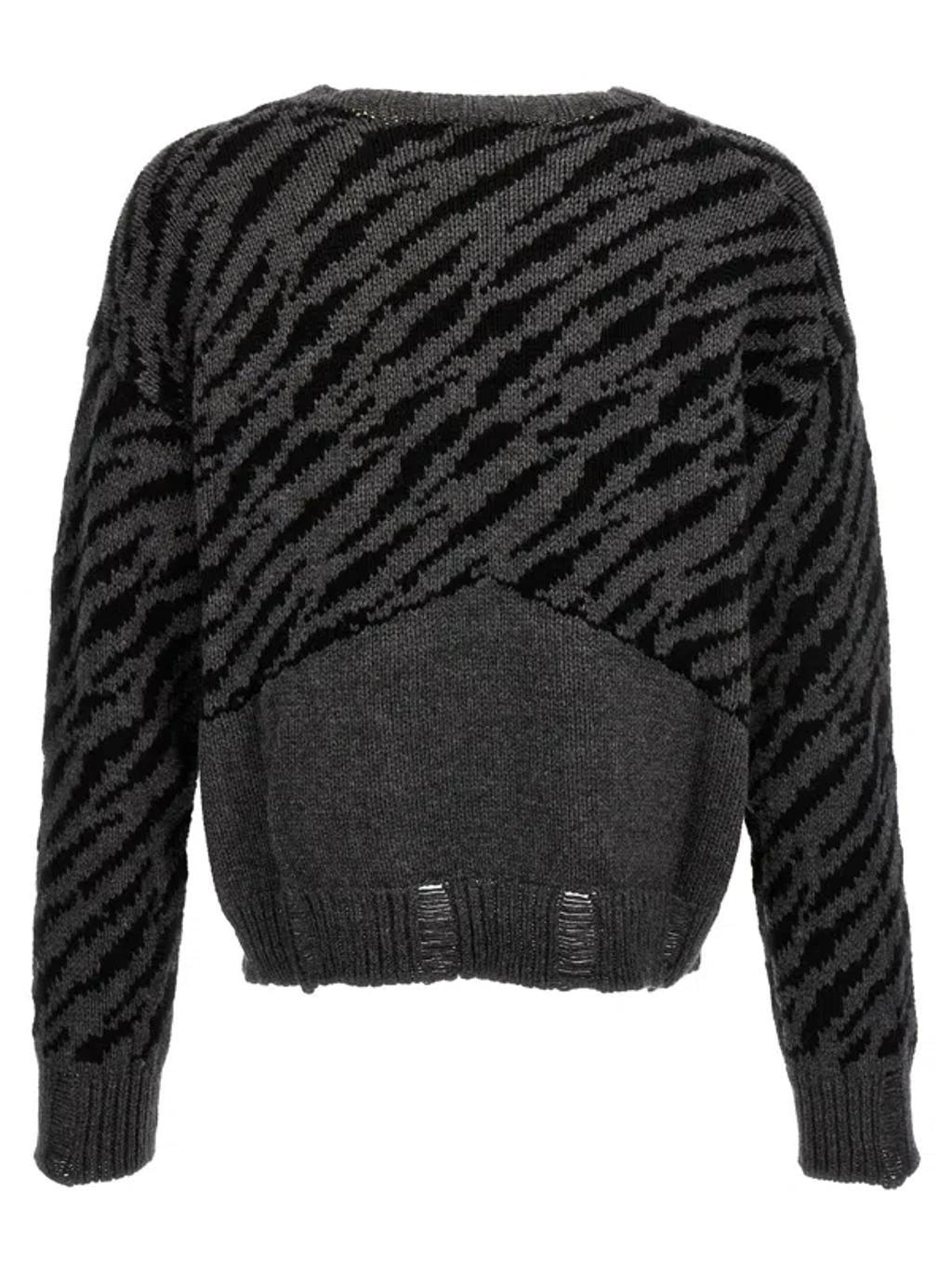 RHUDE Multicolor Zebra Pattern Sweater Product Image