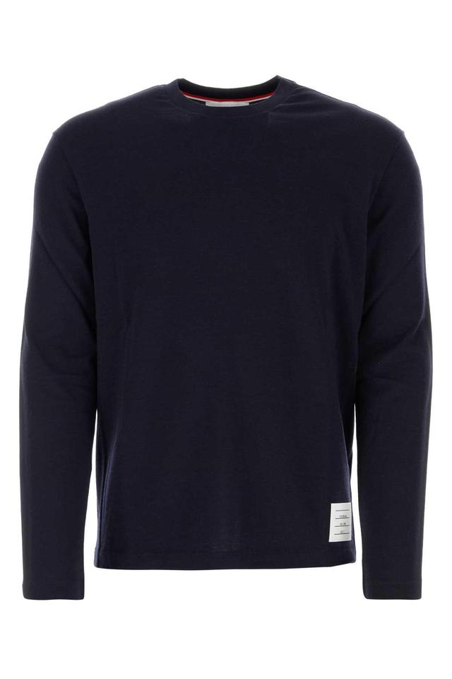 Midnight Blue Stretch Wool T-shirt Product Image