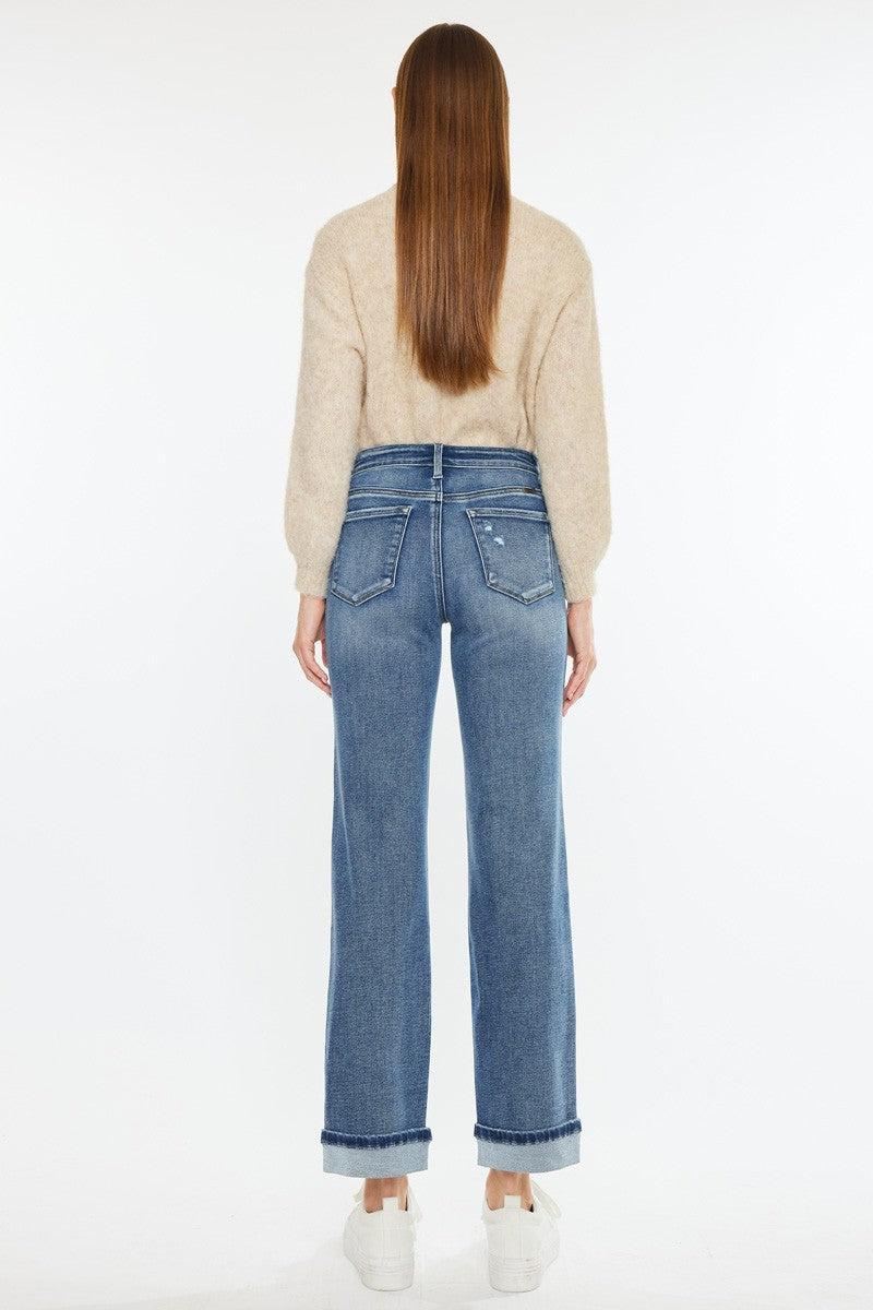 Mary Anna Mid Rise Straight Denim by KanCan Product Image