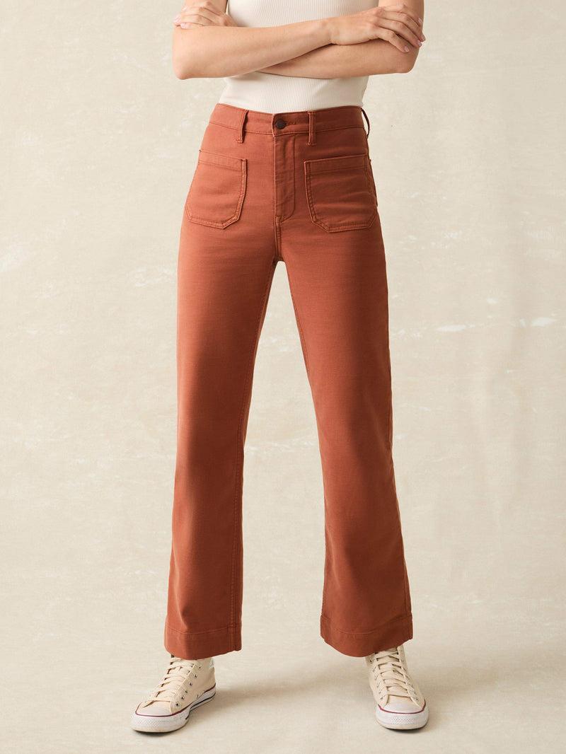 Stretch Terry Patch Pocket Pant - Imperial Topaz Female Product Image