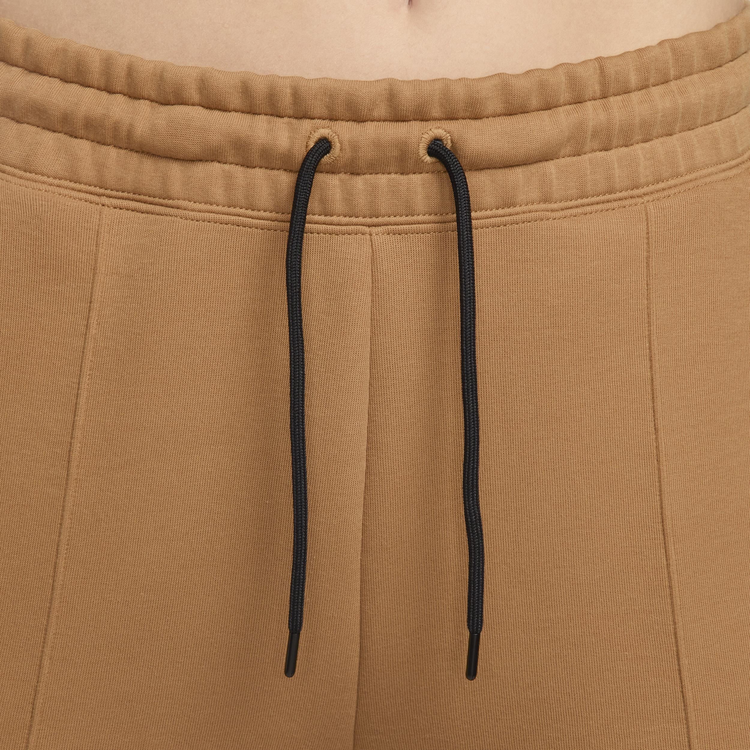 Nike Womens NSW Tech Fleece MR Joggers - Flax/Black Product Image