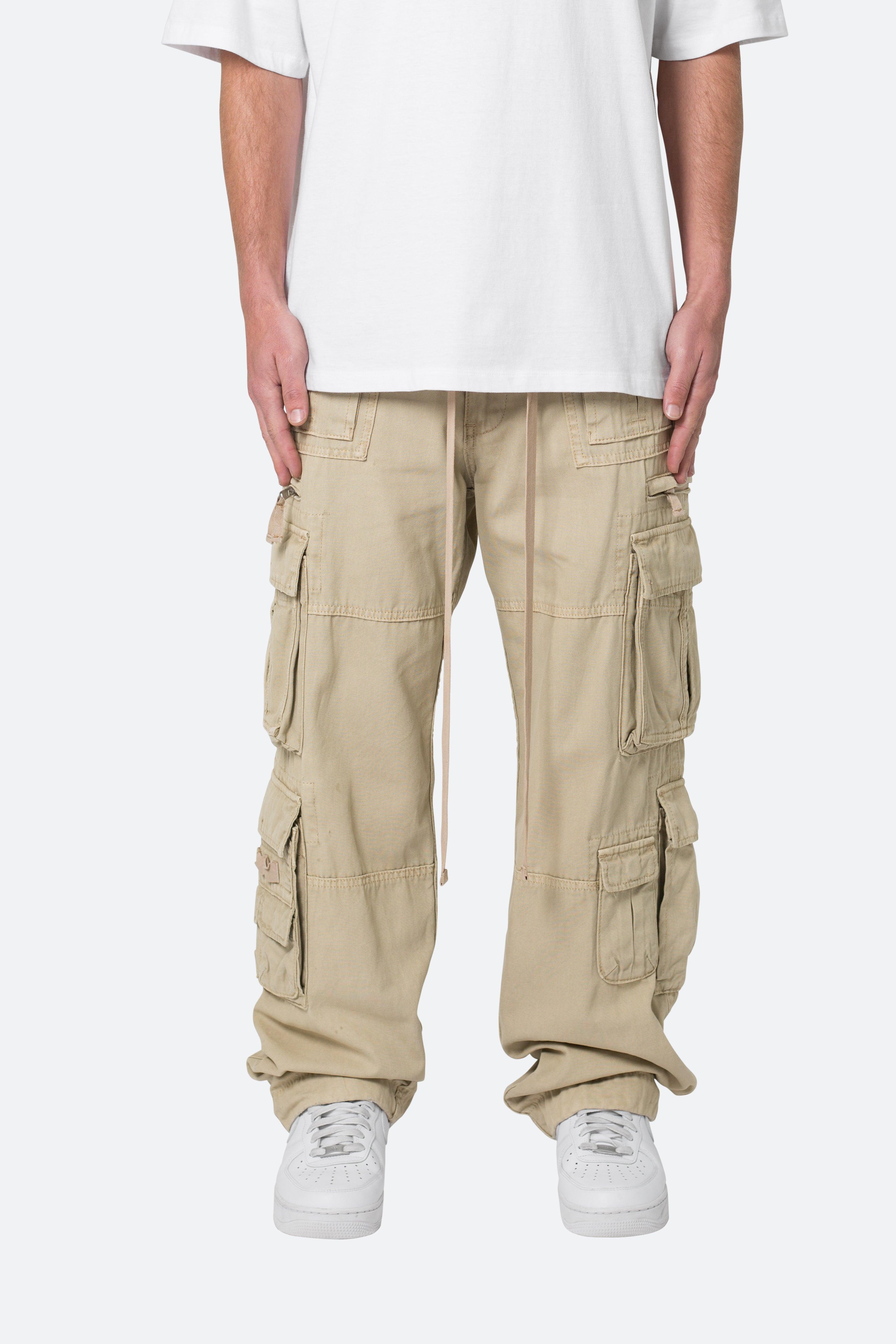 Military Cargo Pants - Brown Male Product Image