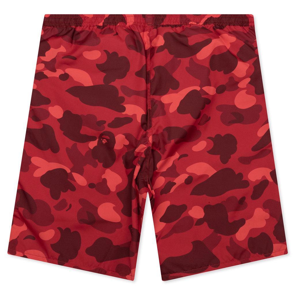 Color Camo Shark Reversible Shorts - Red Male Product Image