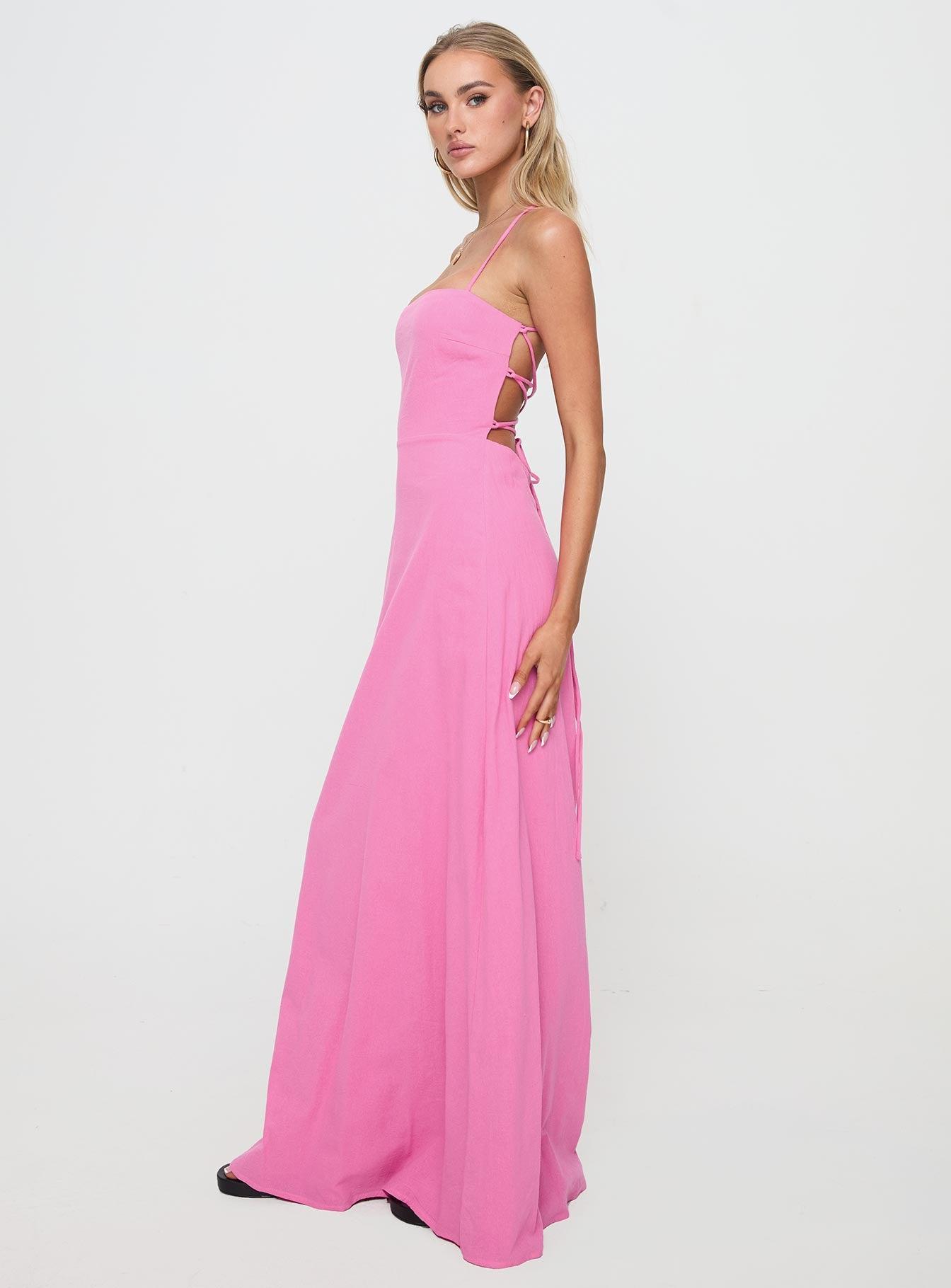 Clea Maxi Dress Pink Product Image