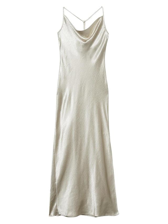 Womens Paisley Metallic Slip Dress Product Image