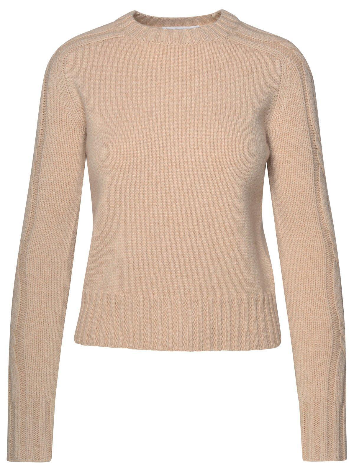 Crewneck Long In Beige Product Image