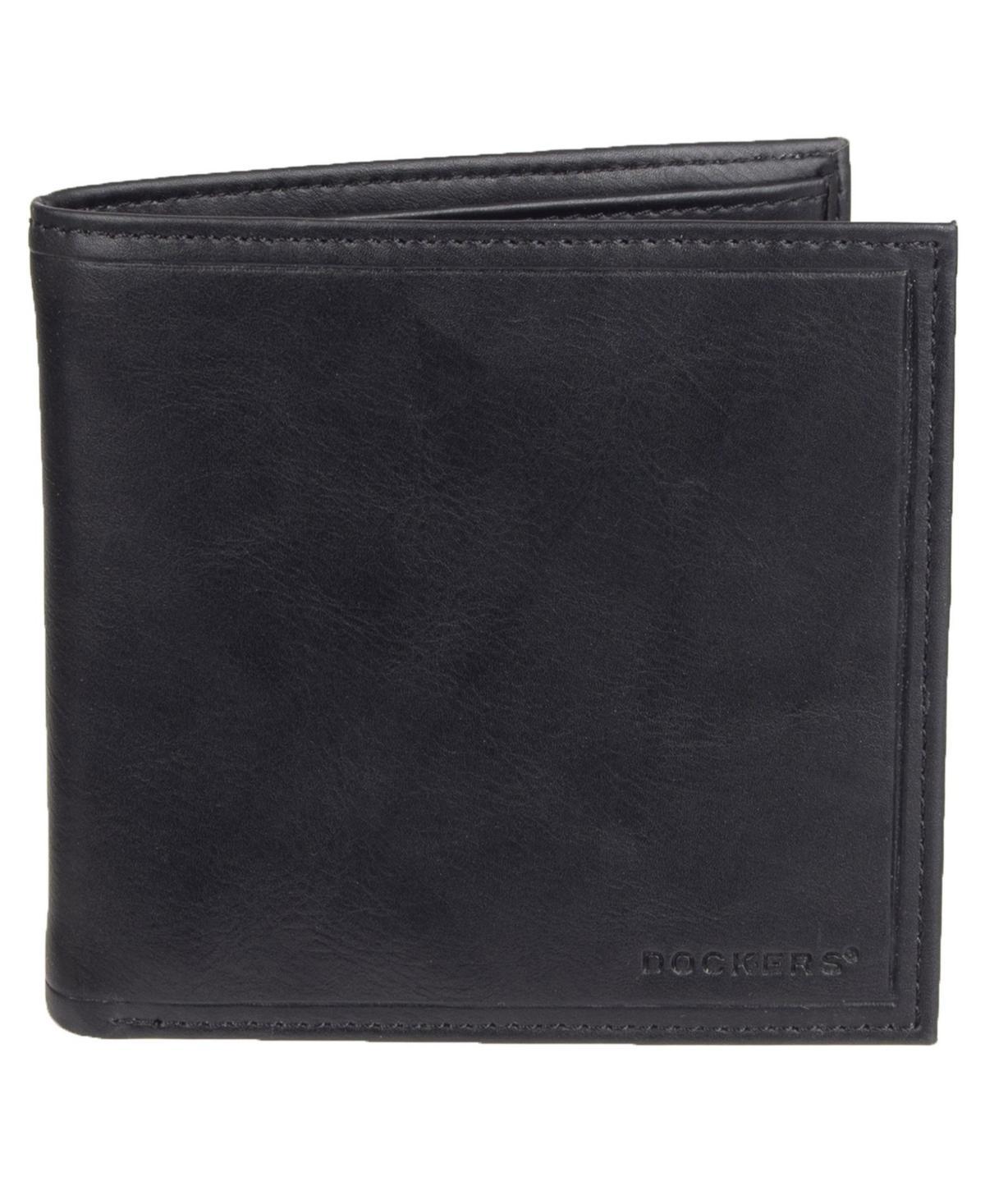 Dockers Mens RFID Leather Hipster Duplex Wallet -BLACK Product Image