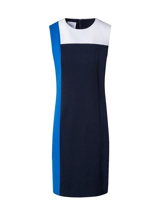 Womens Colorblock Sleeveless Sheath Dress Product Image