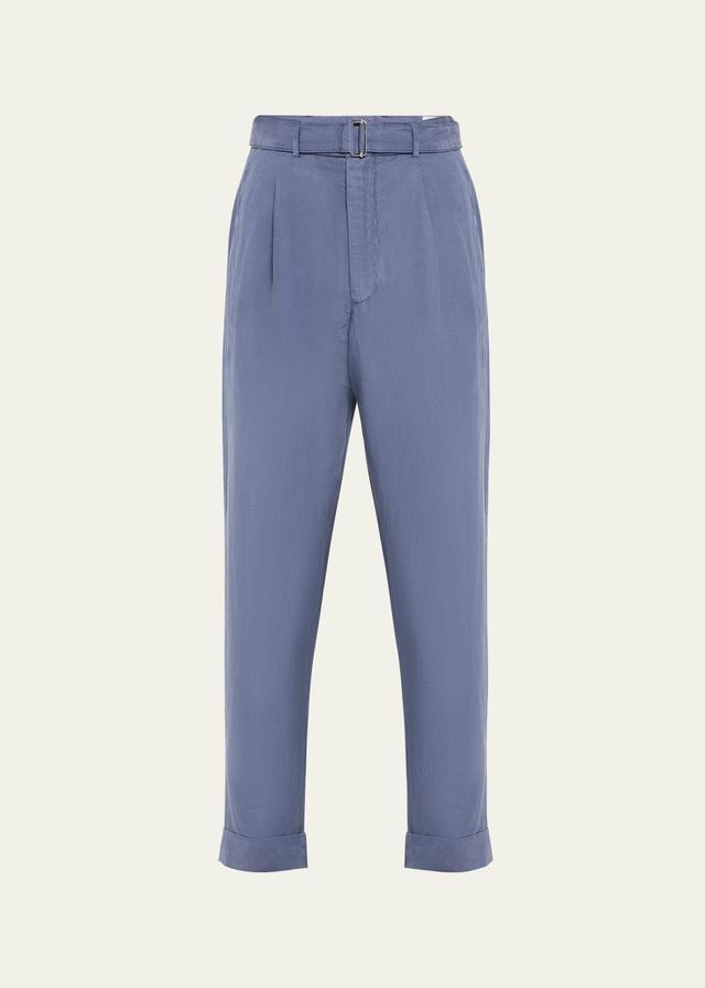 Mens Hugo Pleated Lyocell-Blend Pants Product Image