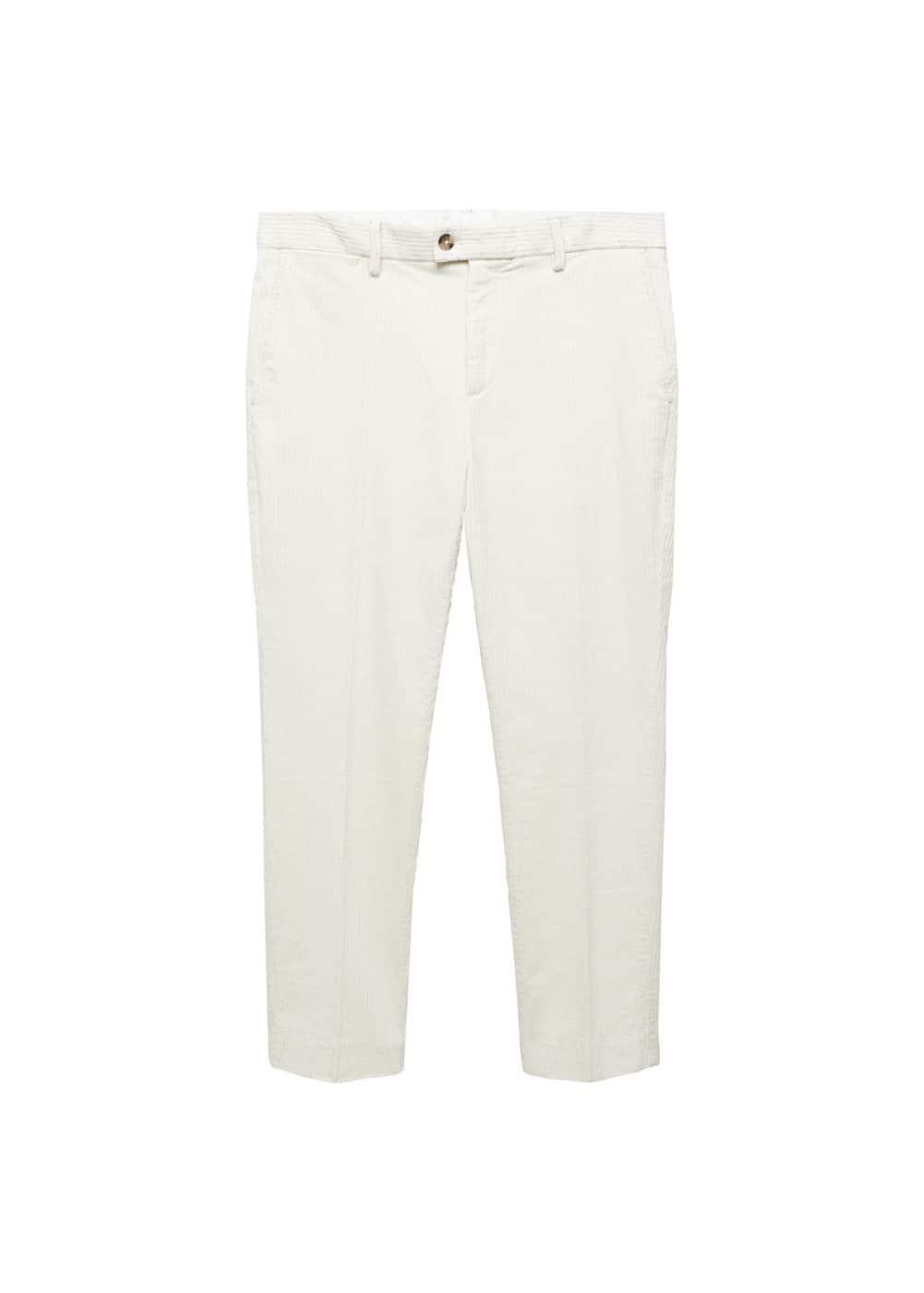 MANGO MAN - Slim fit corduroy pants off whiteMen Product Image