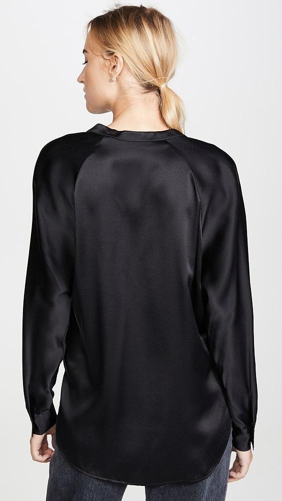 Vince Band Collar Blouse | Shopbop Product Image