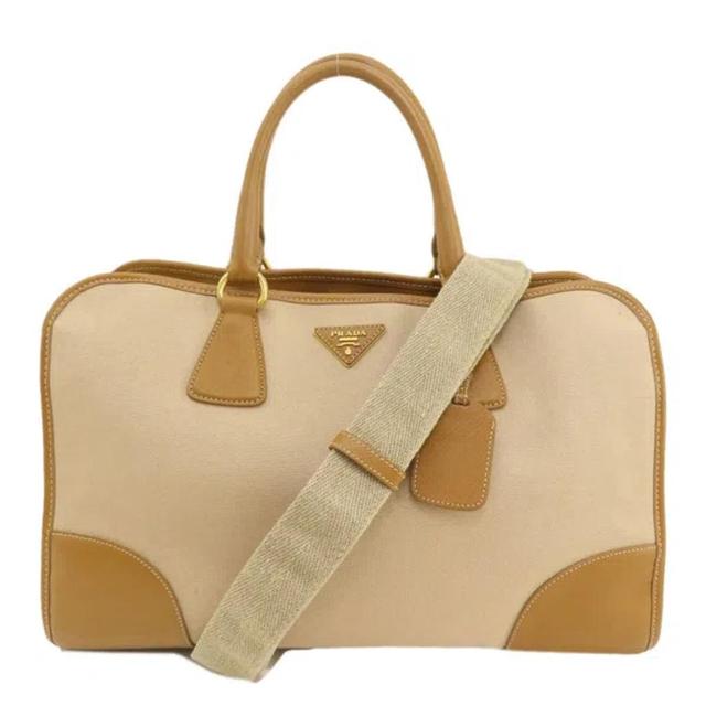 Beige Canvas Tote Bag () Product Image