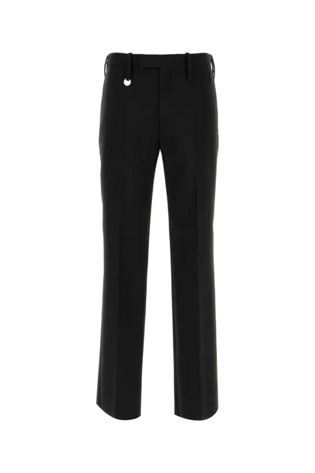 BURBERRY Sophisticated Wool Trousers For Men In Black Product Image