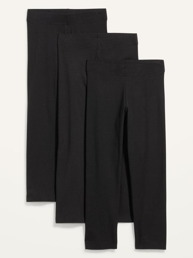 High Waisted Cropped Leggings 3-Pack Product Image