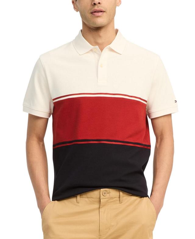 Men's Regular-Fit Colorblocked Polo Shirt Product Image