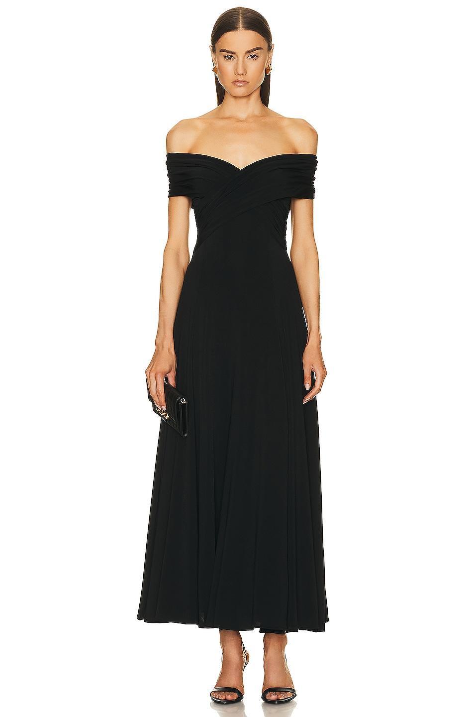 KHAITE Bruna Dress in Black - Black. Size XS (also in ). Product Image