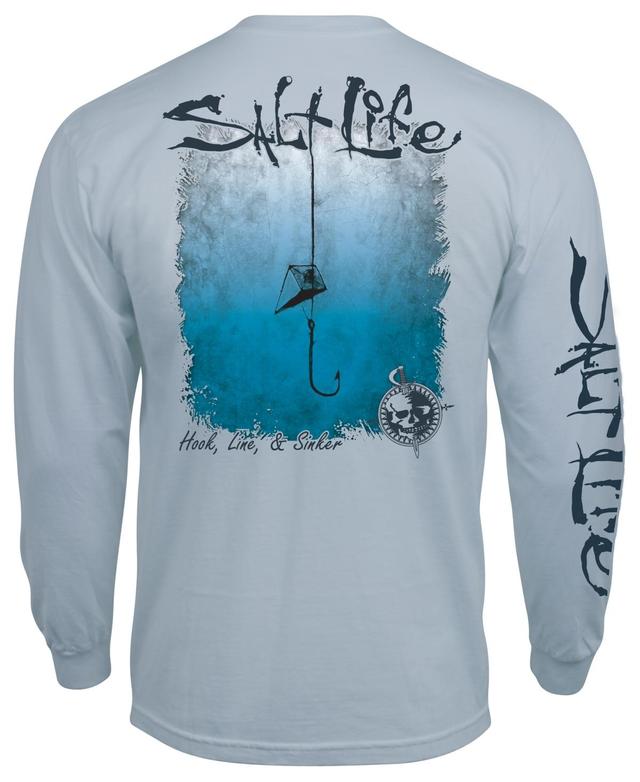 Salt Life Mens Hook, Line & Sinker Logo Graphic Long-Sleeve T-Shirt Product Image