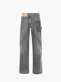 TWISTED WORKWEAR DENIM JEANS in grey | JW Anderson US  Product Image