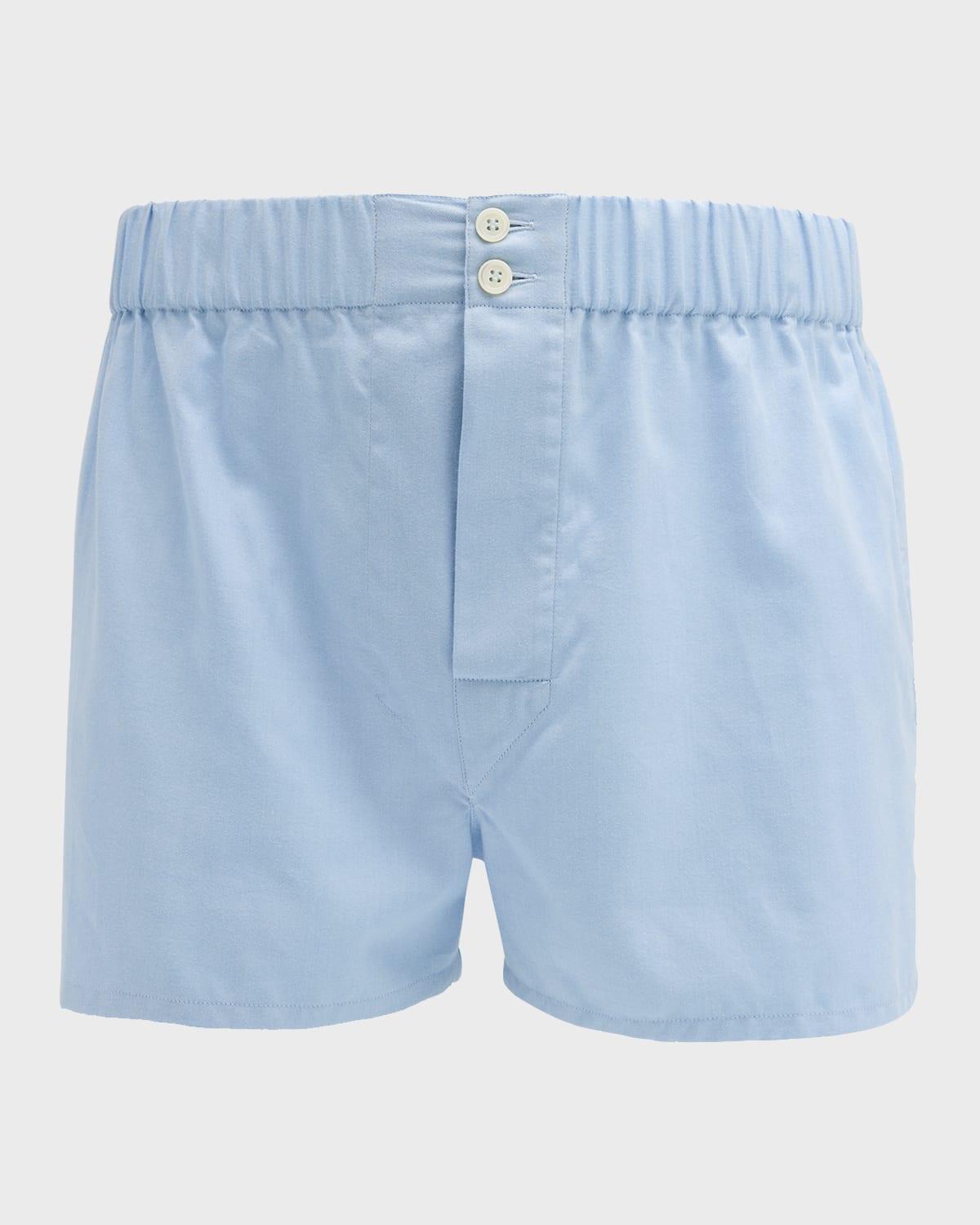 Mens Solid Cotton Boxers Product Image