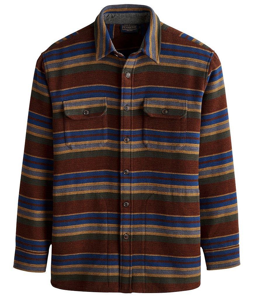 Pendleton Driftwood Beach Stripe Long Sleeve Woven Shirt Product Image