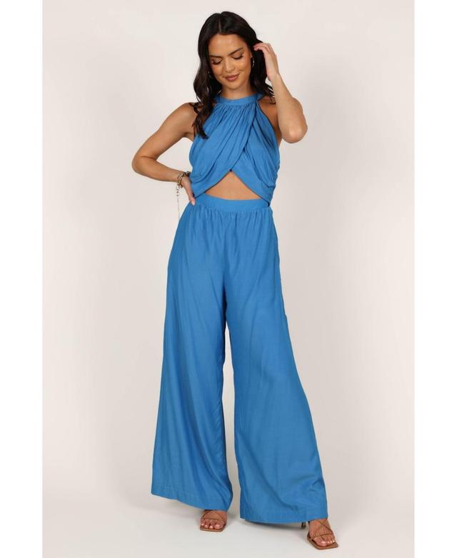 Womens Mercedes Drape Front Jumpsuit Product Image