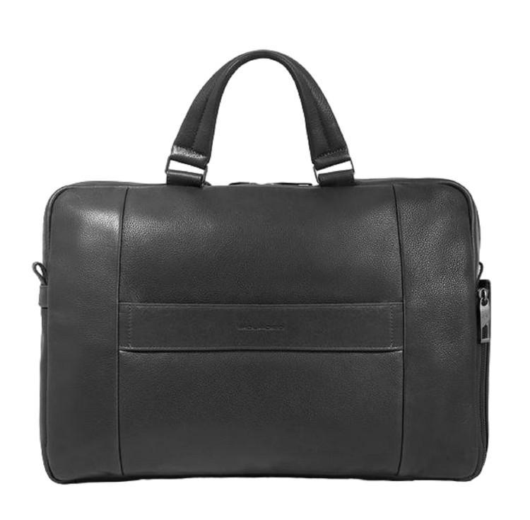 PIQUADRO Work Briefcase For Pc And Ipad Pro 12.9" In Black Product Image