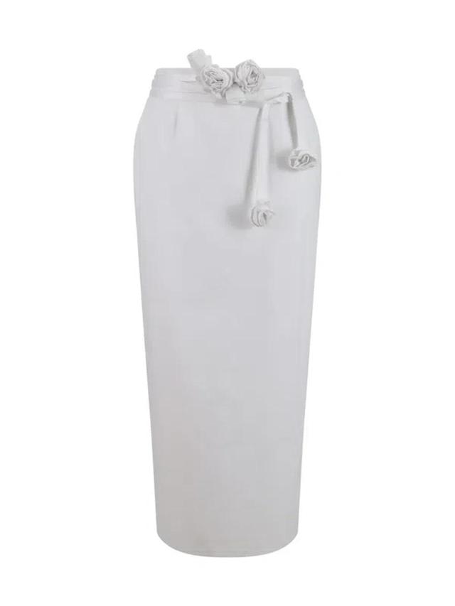 MAGDA BUTRYM Midi Skirt In White Product Image