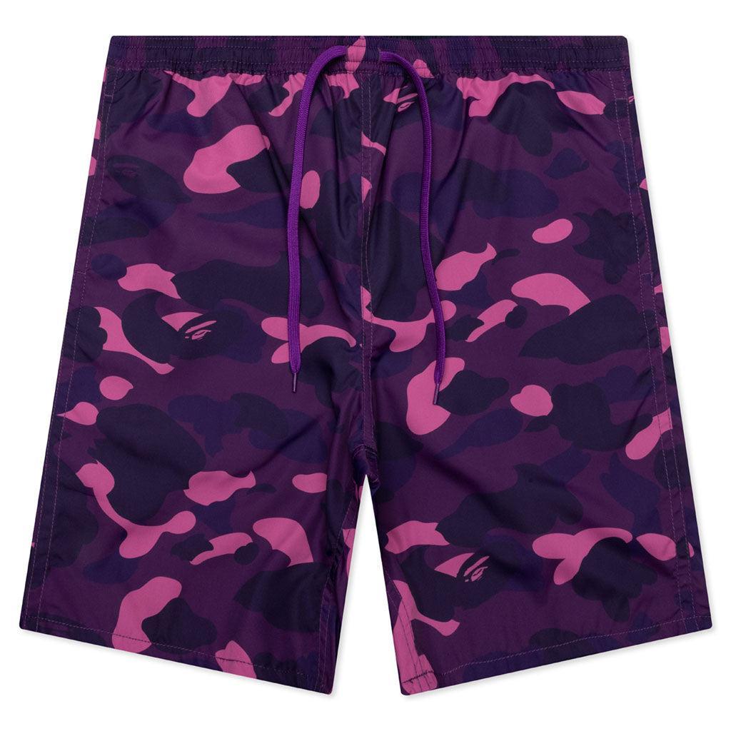 Color Camo Shark Reversible Shorts - Purple Male Product Image