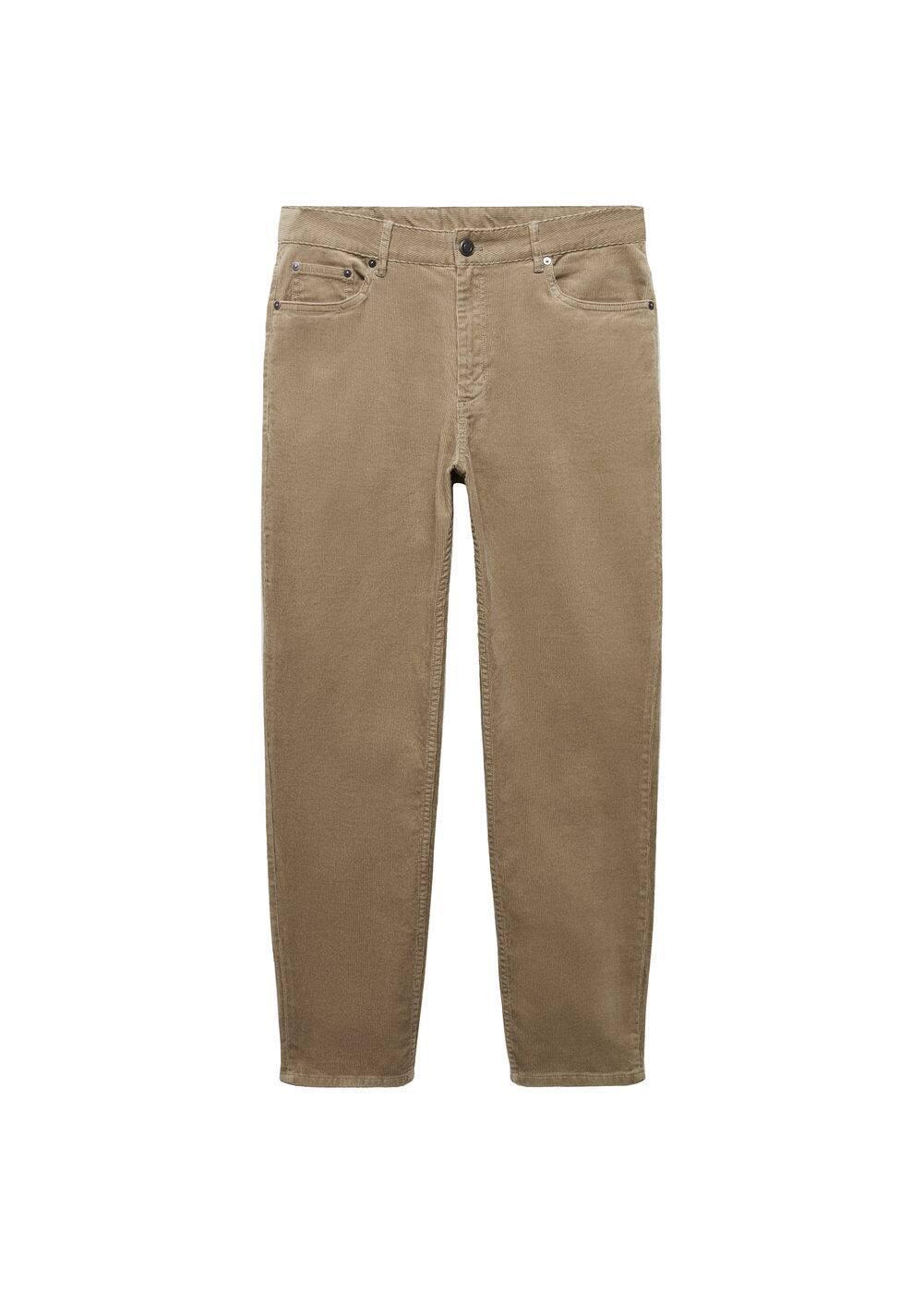 MANGO MAN - Micro-corduroy slim-fit pants beigeMen Product Image