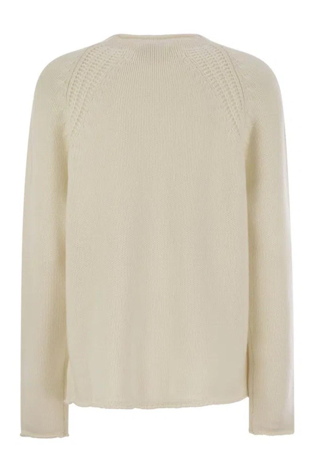 MAX MARA Pico Cashmere Sweater In Beige Product Image