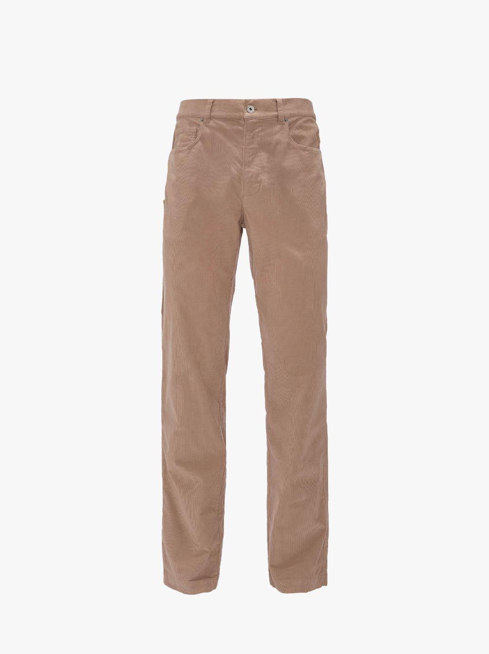 CORDUROY STRAIGHT LEG TROUSERS in neutrals | JW Anderson US  Product Image