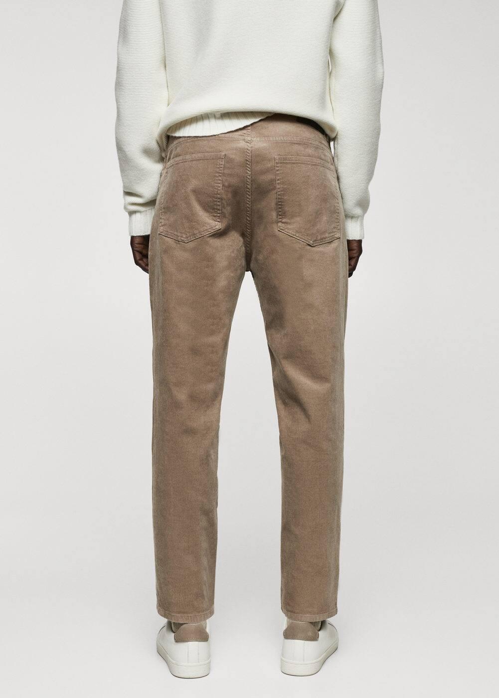 MANGO MAN - Micro-corduroy slim-fit pants beigeMen Product Image