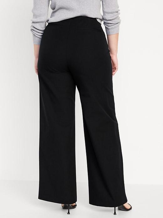 High-Waisted Pull-On Pixie Wide-Leg Pants Product Image