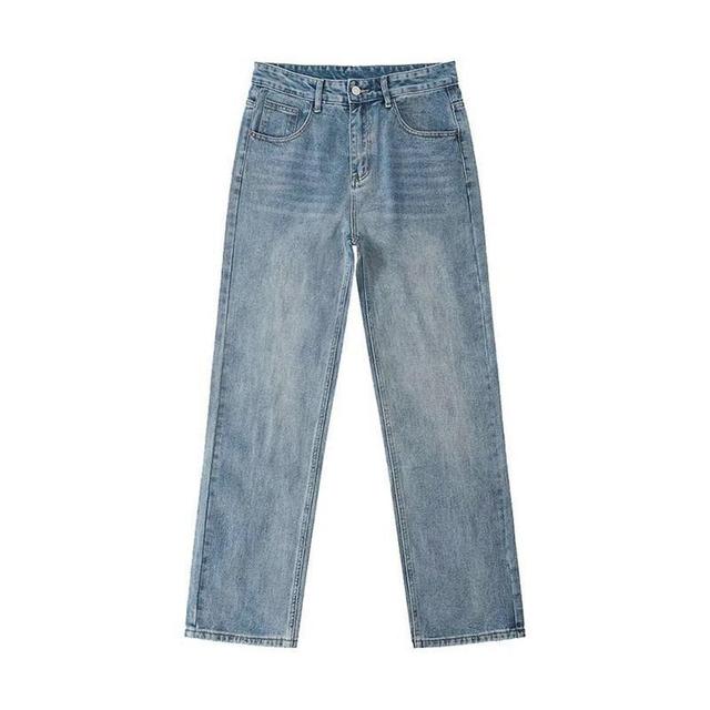 High Rise Straight Leg Jeans Product Image