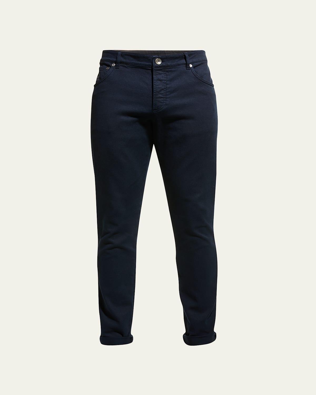 Mens Bull Denim Skinny-Fit Pants Product Image