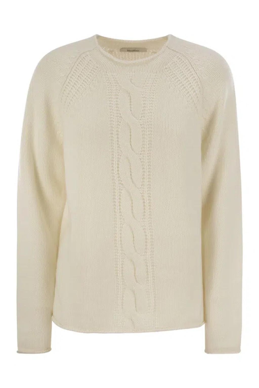 MAX MARA Pico Cashmere Sweater In Beige Product Image