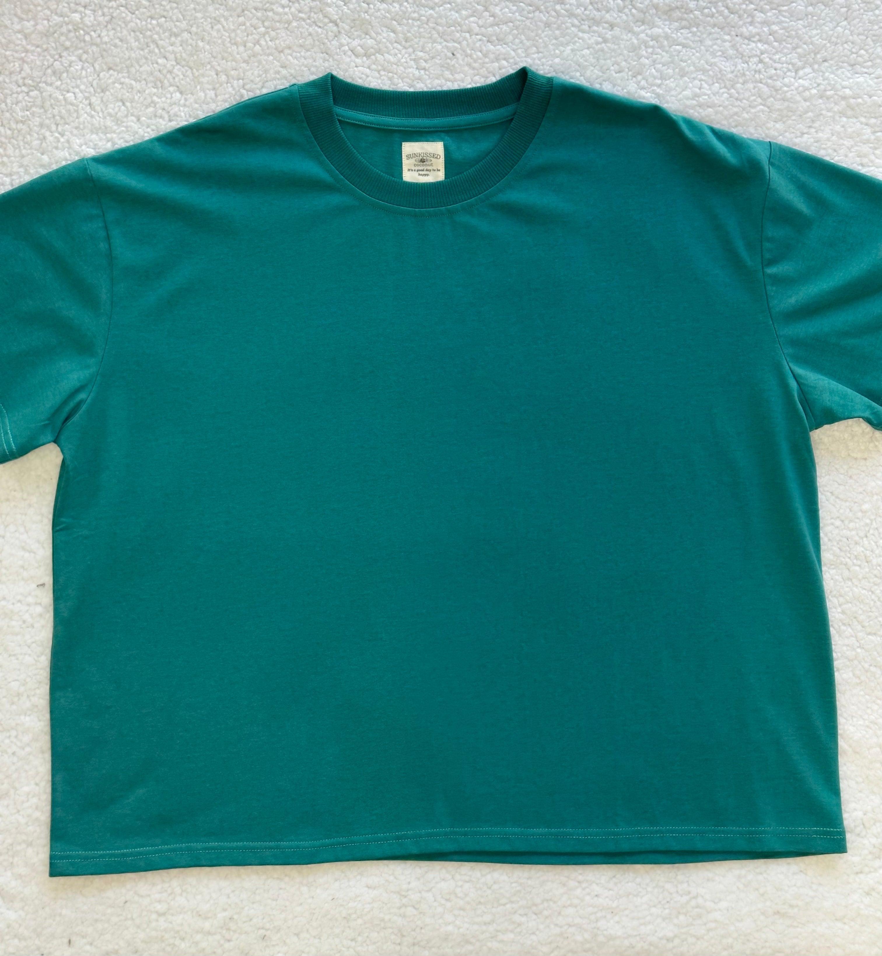 Bubbly Green Basic Blank Tee Product Image