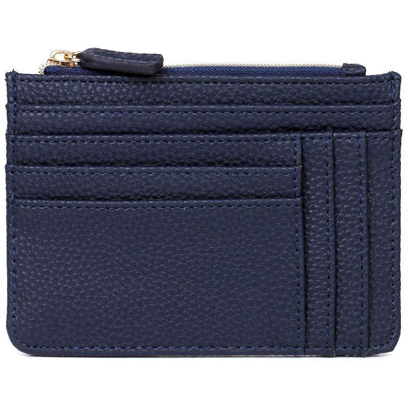 Julia Buxton Solid Pebble Faux Leather Slot Coin Case Product Image