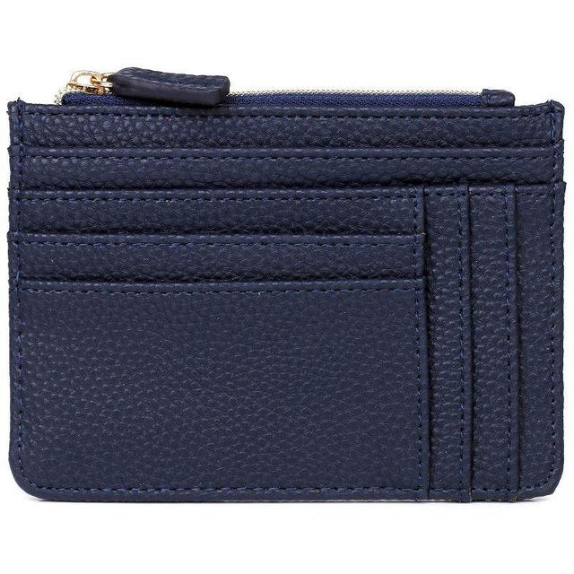 Julia Buxton Solid Pebble Faux Leather Slot Coin Case Product Image