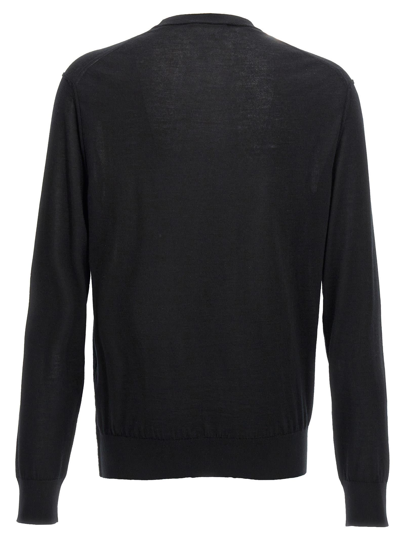 Logo Embroidery Sweater In Black Product Image