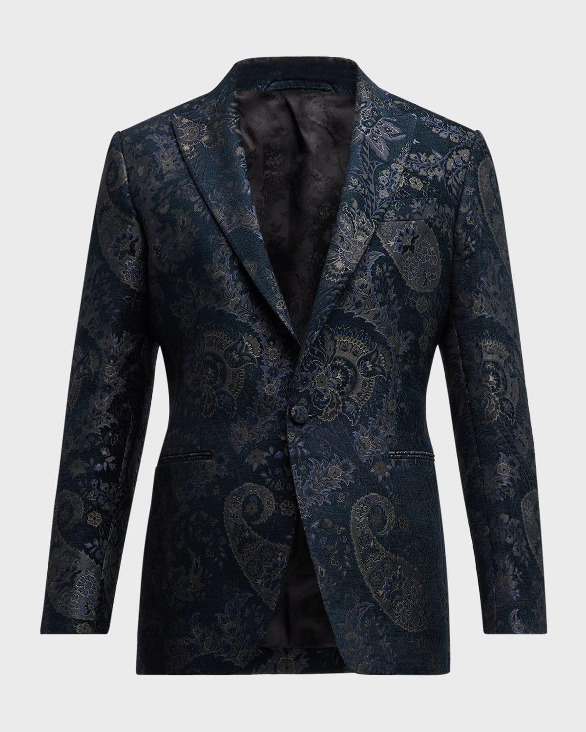 Mens Paisley Jacquard Evening Jacket Product Image