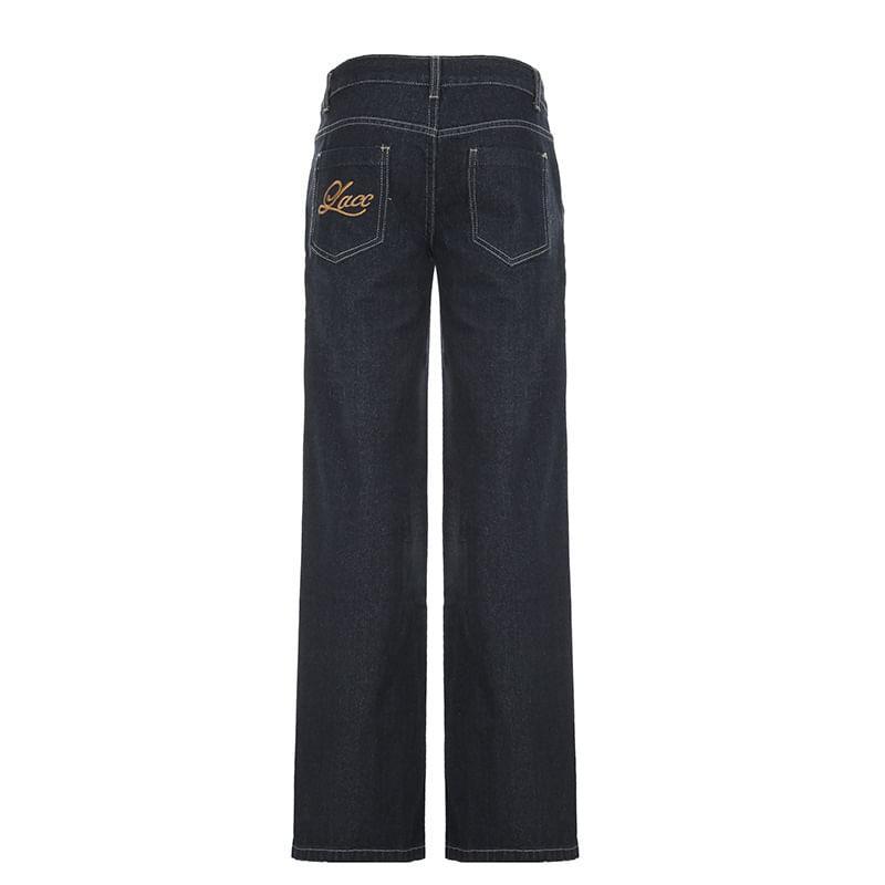 Low Rise Flared Jeans Product Image