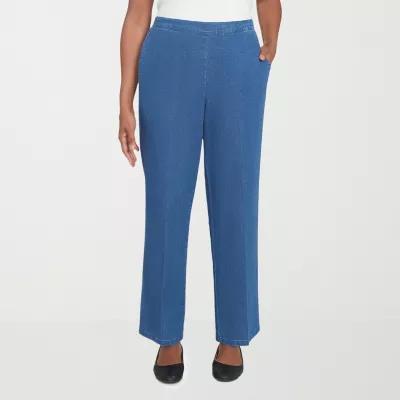 Alfred Dunner Lake Victoria Womens Mid Rise Straight Pull-On Pants product image