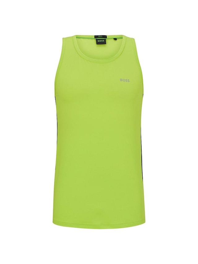 Mens Performance-Stretch Slim-Fit Tank Top With Mesh Inserts Product Image