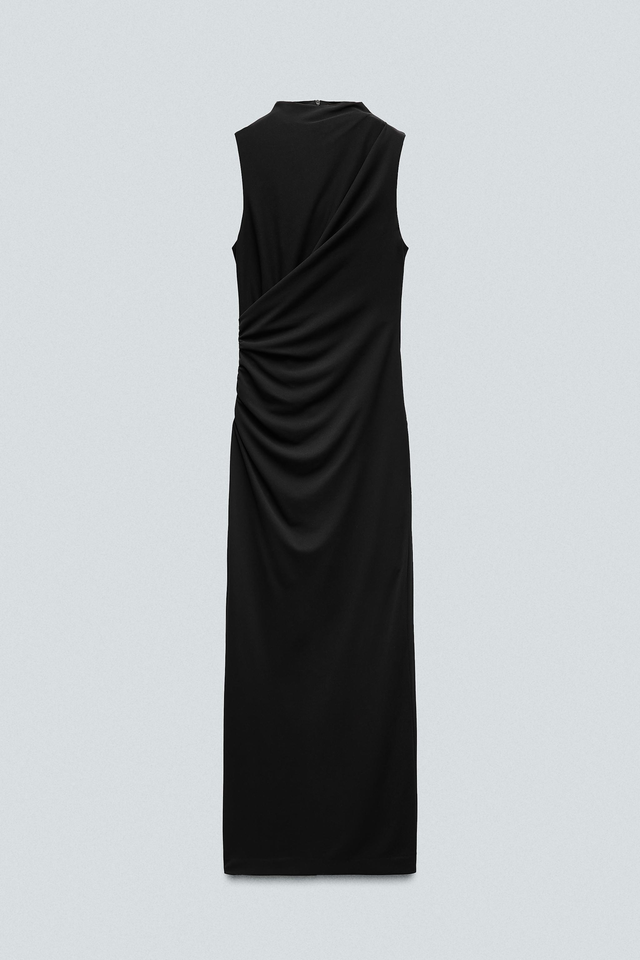 RUCHED MIDI DRESS Product Image