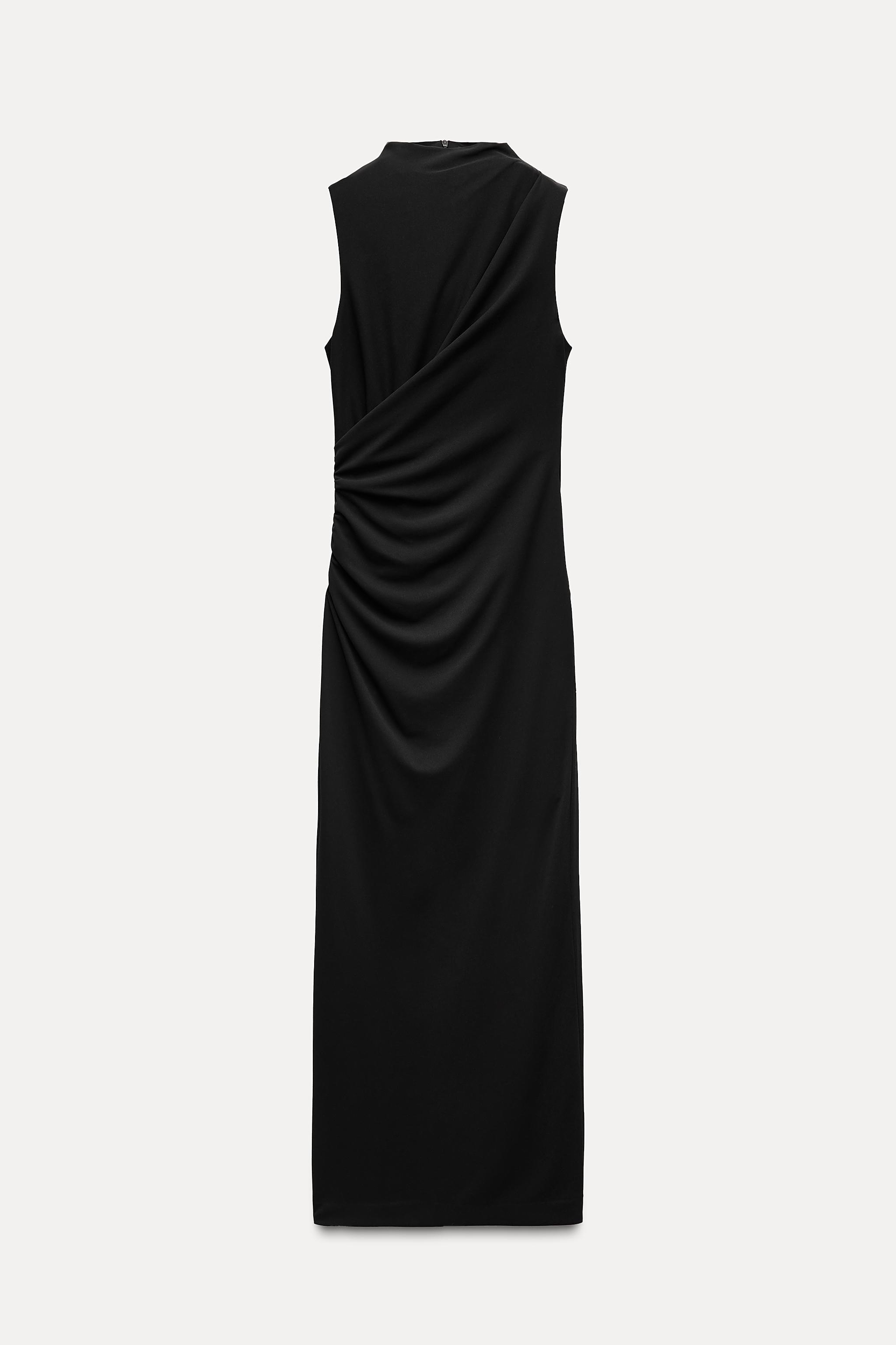 RUCHED MIDI DRESS Product Image