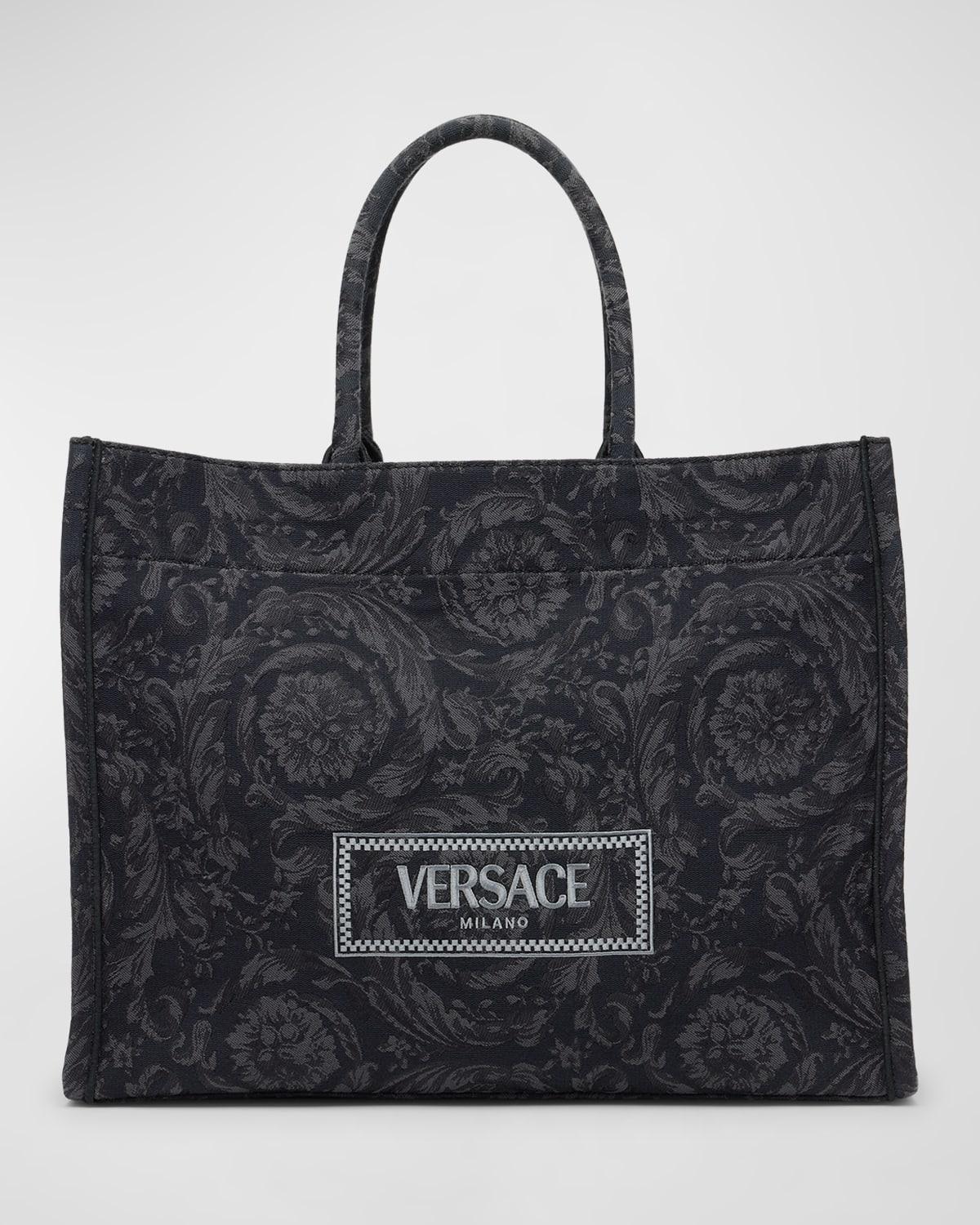 XL Jacquard Embroidered Canvas Tote Bag Product Image