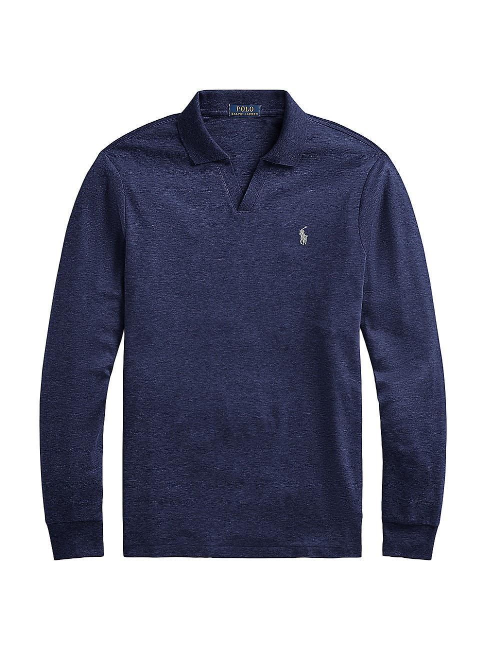 Polo Ralph Lauren Classic Fit Long Sleeve Interlock Polo Shirt Product Image