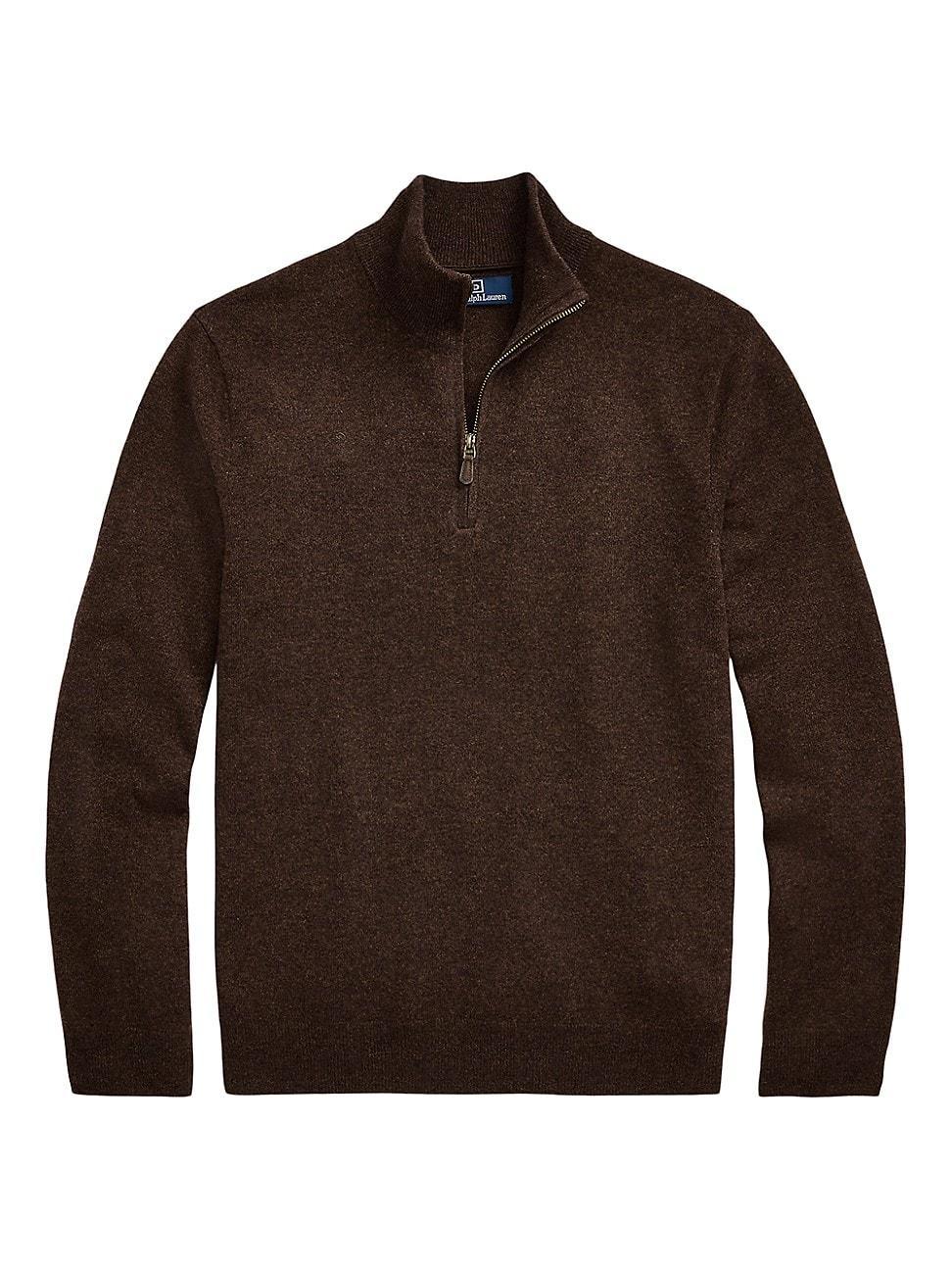 Mens Wool Quarter-Zip Sweater Product Image